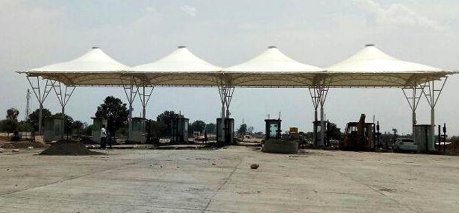 Tensile Canopy Toll Plaza - Tensile Structure Manufacturer near Udaipur Rajasthan